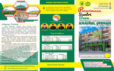 PENDAFTARAN SANTRI BARU - MTs PONDOK PESANTREN KHAIRUL UMMAH TP. 2023/2024